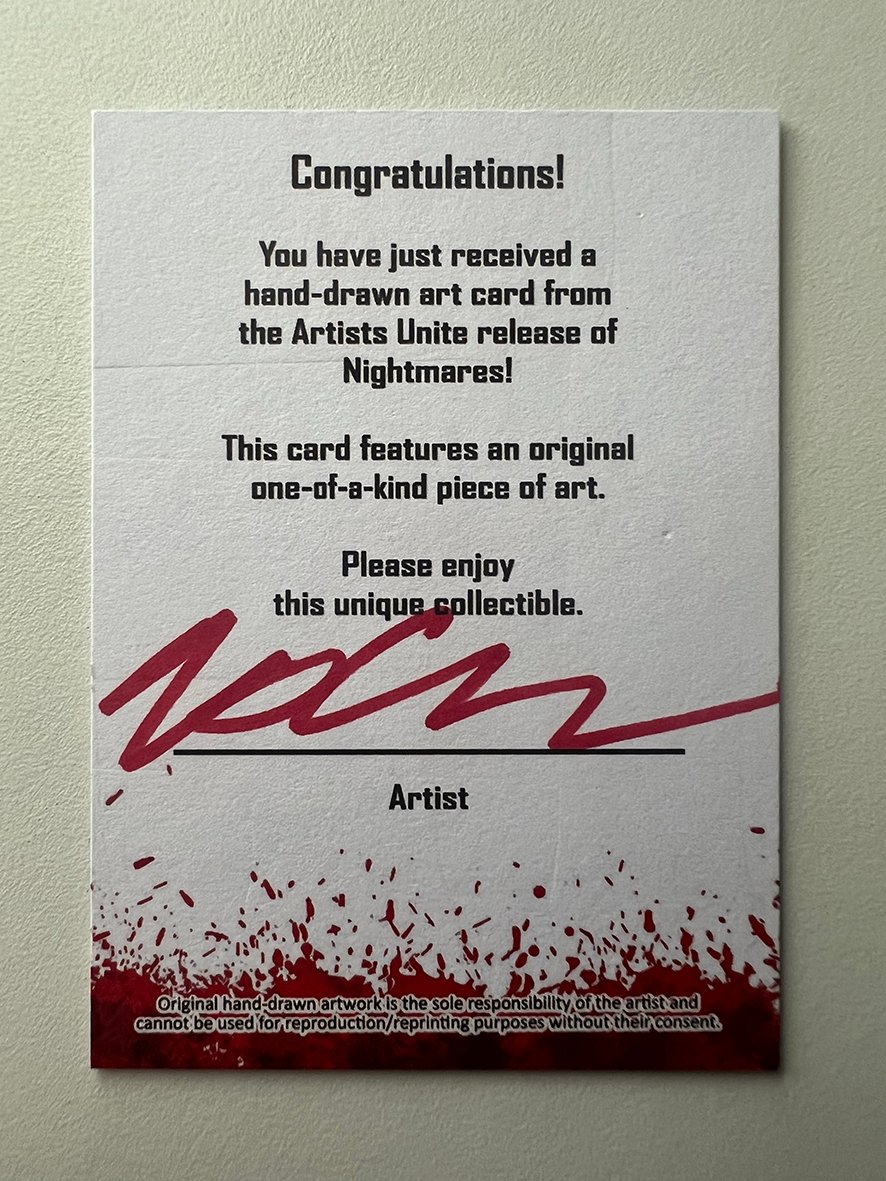 Leatherface Sketch Card 1/1 - Artists Unite Original Art TCM Texas